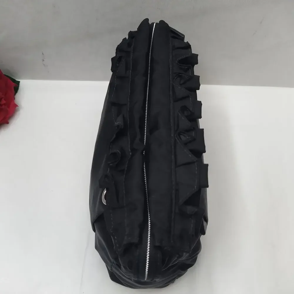 Tumi Black Nylon Zipper Closure Clutch Pouch Wallet
